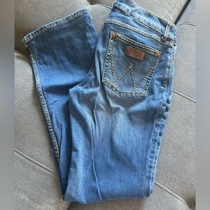 Wrangler bootcut jeans.  Size 11/12